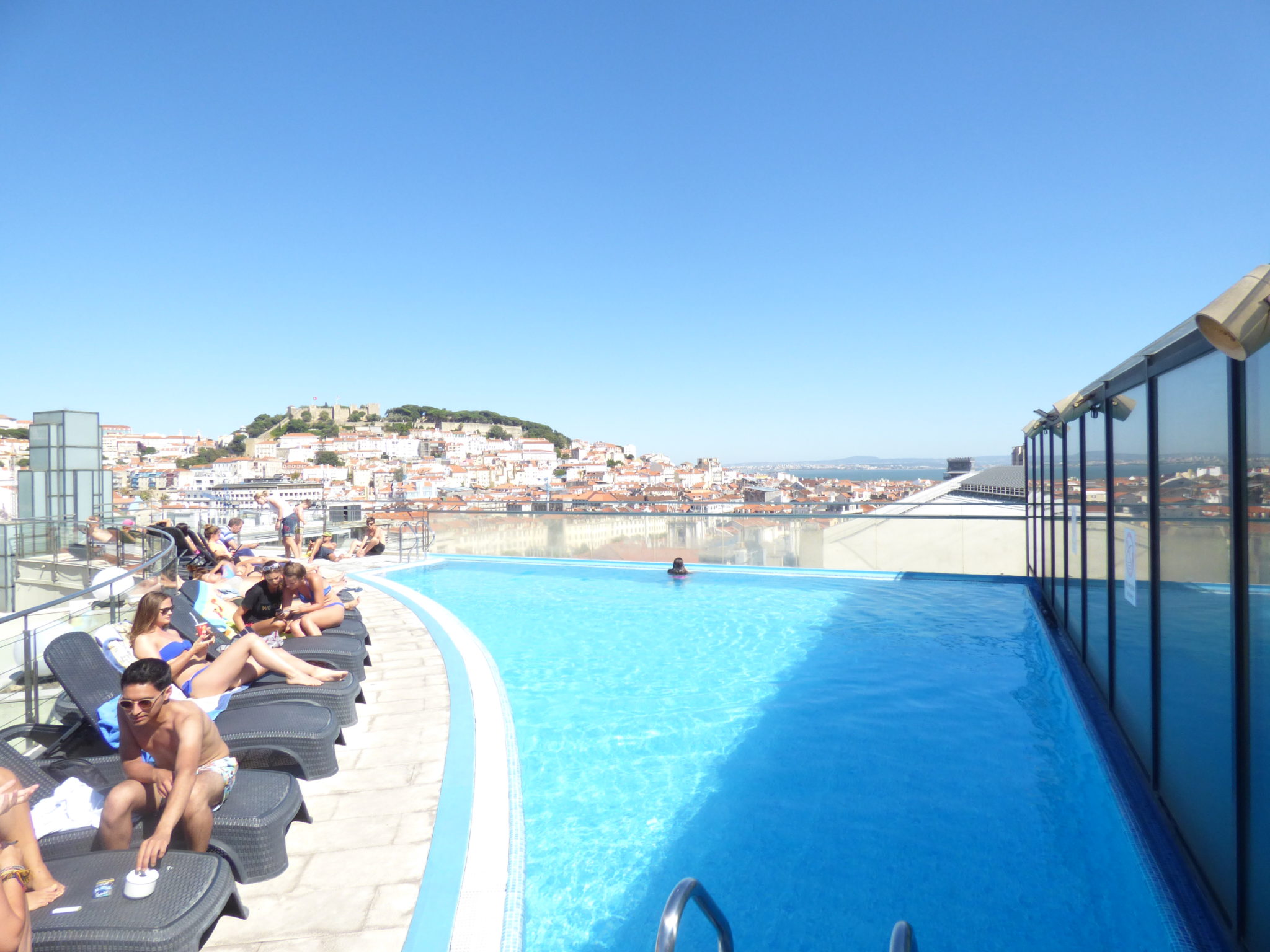 rooftop vip eden bar view point river drink chill lisbon party friends beer 